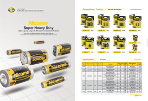 NICOME <span class=keywords><strong>R20</strong></span> 아연 탄소 원통형 배터리 10Wh 1.5V 전동 공구 소비자 전자 제품 가전 제품 ROHS 원격 제어 - Product Image 4