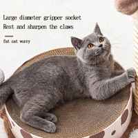Arbre à chat 3 en 1, jouet en carton durable de haute qualité, poteau à gratter