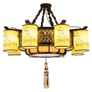 Ancient Chinese style LED lantern bedroom living room led suspended lamp Rectangular Hall Living Room Dining Chinese style