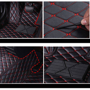 Tapis de sol de voiture universels Accessoires de voiture pour Fiat 500 pour Skoda Octavia 2 pour <span class=keywords><strong>Peugeot</strong></span> <span class=keywords><strong>208</strong></span> Tapis de voiture personnalisés en cuir - Product Image 4