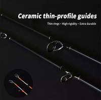 Canne à pêche Z011 1,68m 1,8m en carbone, dureté moyenne légère, action lente moyenne, pour spinning, baitcasting, jigging, pêche à la mouche, pêche en mer