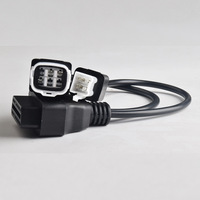 Cable adaptador de diagnóstico para motocicleta, divisor de conexión de 16 pines OBD2 a 4 pines + 6 pines (uno a dos)