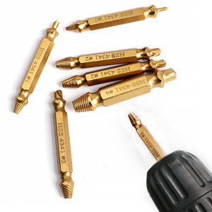 Jeu d'extracteurs de vis cassées HSS 4341 pour usage domestique, taille impériale, qualité industrielle, acier rapide - Product Image 1