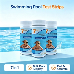 Bandelettes de test d'eau de piscine portables 7 en 1, faciles à utiliser et à lire, pour le test du brome, du chlore, de l'alcalinité, de la dureté et du <span class=keywords><strong>pH</strong></span> - Product Image 4
