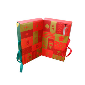Emballage vide <span class=keywords><strong>de</strong></span> Noël personnalisé <span class=keywords><strong>de</strong></span> 25 jours <span class=keywords><strong>calendrier</strong></span> <span class=keywords><strong>de</strong></span> l'avent jouet <span class=keywords><strong>de</strong></span> bébé souvenir avec ruban pour enfants - Product Image 4