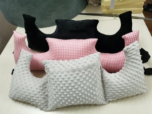 Coussin corporel tricoté en U pour la récupération post-mastectomie, 100 % polyester, indispensable après une lumpectomie ou une chirurgie mammaire - Product Image 4