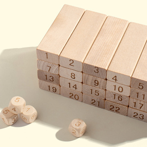 Trong Kho Giáo Dục Đồ Chơi Đầy Màu Sắc Nhào lộn Xếp Chồng Khối Tháp Xây Dựng Bằng Gỗ Số Khối Câu Đố Trò Chơi - Product Image 2