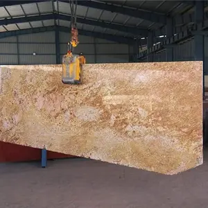 廉价的帝国黄金花岗岩2厘米抛光花岗岩台面板
