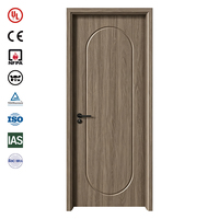 Porte coupe-feu EI60, porte en bois résistante au feu pendant 1 heure pour les couloirs des bâtiments commerciaux, porte acoustique ignifuge avec joint intumescent