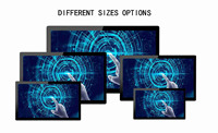 10 12 15 17 19 21 pouces Android tout en un Pc 1000nits Ip65 Lcd Pc industriel Rs485 Rs232 Hmi écran tactile panneau industriel Pc