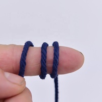 Tali Macrame 3Mm 4 Untai Tali Katun Putar Tali Lembut untuk Gantungan Tanaman Buatan Tangan Membuat Kerajinan Seni Dinding dan Proyek DIY