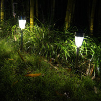 Lumière solaire automatique à led en acier inoxydable pour la décoration de la rue, mini lumières décoratives à led