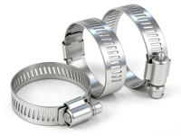Collier de serrage à vis sans fin en acier inoxydable réglable pour tuyaux, idéal pour la plomberie et l'automobile, résistant à la corrosion