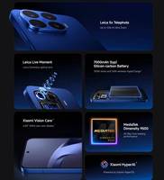 Smartphone Xiaomi 17T Pro Version Globale 5G Débloqué, Écran AMOLED à Taux de Rafraîchissement Élevé, Charge Rapide, Gaming, Double SIM, Téléphone Mobile Android