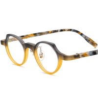 Nouvelle monture de lunettes œil-de-chat multicolore 19280, faite à la main en acétate, style classique pour hommes et femmes, finition mate, pour myopie