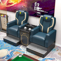 Canapé et chaise en cuir au design simple pour salle de billard, usage spécial pour salle de billard