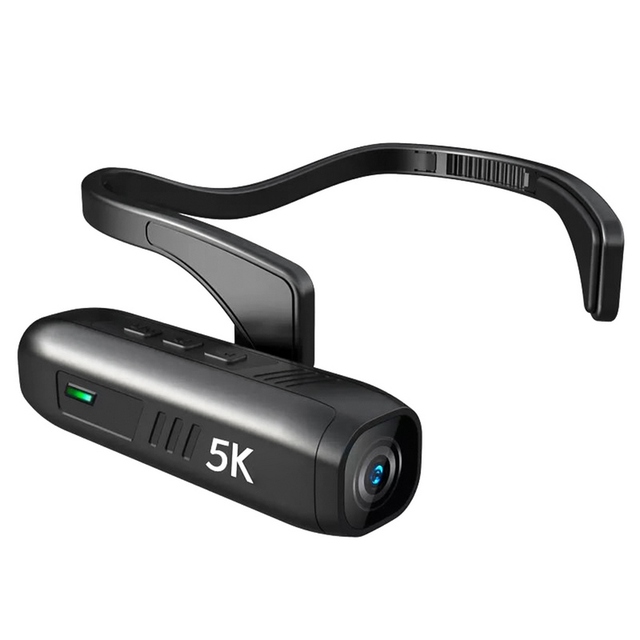 5K Head Mounted Camera Wearable WiFi Video Camera Camcorder Webcam 30MP Anti-shake IPX5 Waterproof Head Mounted Camera
