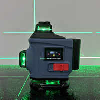Nouveau niveau Laser professionnel 16 lignes 4D vert pointu 515nm faisceau 360 Laser croisé à nivellement automatique vertical et horizontal