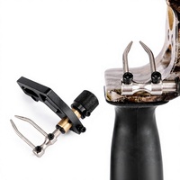 Support de flèche réglable en alliage d'aluminium HT Bulk en forme de 8 pour arc composé – Maintien sécurisé des flèches pour le tir sur cible et la chasse
