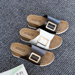 Sandales à talons et mules à bout ouvert de haute qualité, nouveau style estival, chaussures décontractées pour femmes avec talon compensé et anti-odeur - Product Image 1