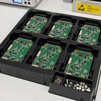Insert en plastique thermoformé PETG de qualité alimentaire, antistatique ESD, sur mesure, pour composants électroniques et médicaux