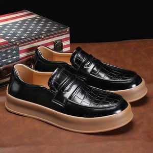 Zapatos Oxford de Vestir con Diseño en Contraste, Estilo Casual para Otoño, con Suela de Goma Impermeable, para Caminar al Aire Libre, Trabajo y Negocios - Product Image 4