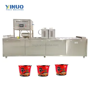 Automatic Ramen Cup Instant Noodle Box Sealer Filling And Sealing Machine Industry Food Tray Sealing Machine