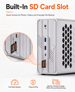Mini PC 4K AI Workstation avec 128 Go de RAM LPDDR5X, 2 ports M.2 NVMe, pour OpenCLAW Inference Max+ Pro 395, 126 TOPS, accélération IA MQ90 - Product Image 5