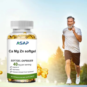 Etiqueta privada Calcio Ca Mg Zn Softgel Suplemento de salud a granel Ca Mg Zn Cápsula Softgel - Product Image 2