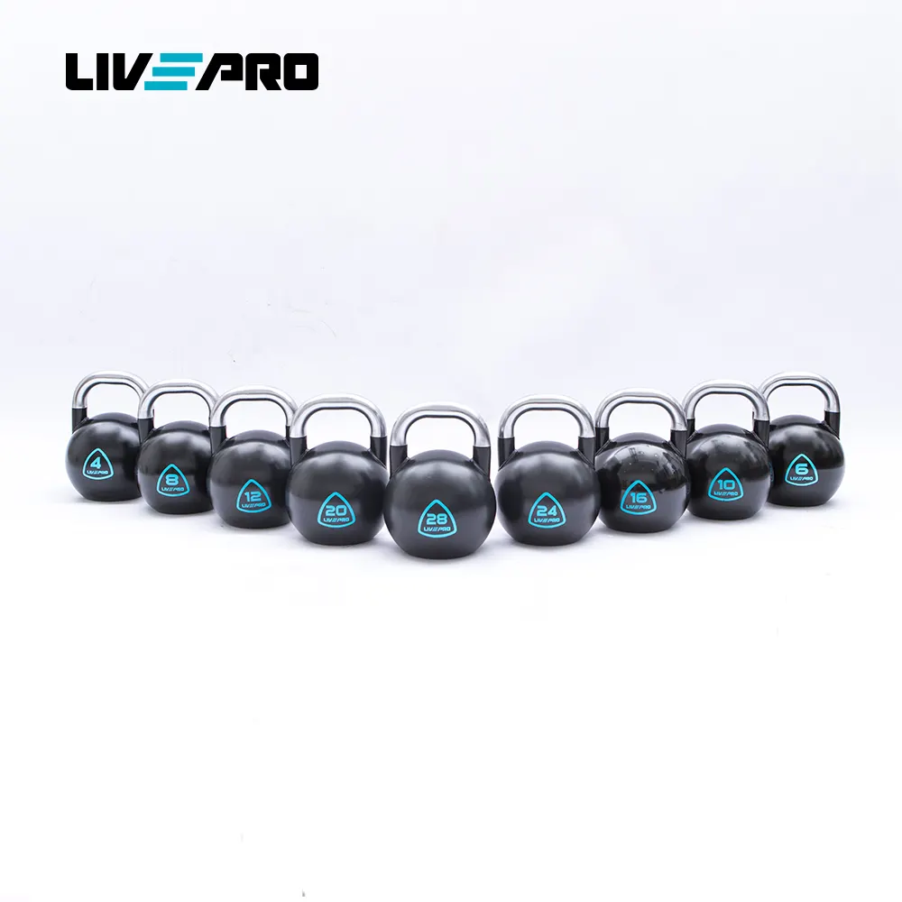 Offre Spéciale Diverses spécifications Gym Couleur Poids Compétition Acier Peint Kettlebell