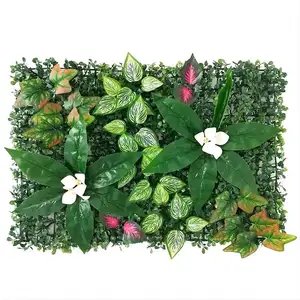 40x60cm Indoor Hedge Boxwood Grass Backdrop Artificial Green Wall Panel Vertical Garden