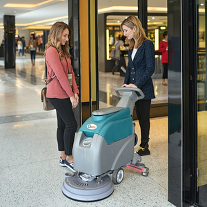 Autolaveuse autoportée GS460 24V avec brosse et batterie pour ferme et atelier d'impression - Product Image 1
