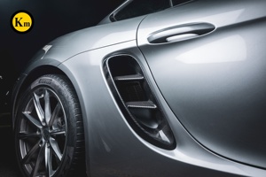 Rejillas de ventilación laterales de fibra de carbono de alta calidad KM, ajuste perfecto para Boxster/<span class=keywords><strong>Cayman</strong></span> 982 <span class=keywords><strong>GTS</strong></span>, mejora las piezas visuales del vehículo - Product Image 4
