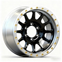 Jantes en aluminium BZY 17x10J -12 J Offset Beadlock 30mm ET forgées pour camions 6x139.7 8x170 Nouvelles 35/40mm ET 100mm pour la course de dragster