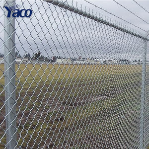 Valla de patio de recreo de 2m de altura 50X50mm Malla de alambre de diamante Valla de campo <span class=keywords><strong>verde</strong></span> Valla de enlace de cadena - Product Image 6