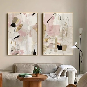 <span class=keywords><strong>Moderno</strong></span> grande astratto rosa <span class=keywords><strong>con</strong></span> oro popolare Wall Art Decor camera da letto <span class=keywords><strong>soggiorno</strong></span> pittura a olio su tela - Product Image 6