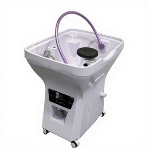 Évier portable Kisen pour shampoing avec circulation d'eau élégante, bol de lavage de cheveux pour spa capillaire, contrôle de la pression de l'eau par pompe - Product Image 1