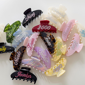 Fermaglio per Capelli da Donna con Logo Personalizzato, Elegante Accessorio per Capelli in Stile Europeo e Americano - Product Image 5