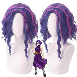 Perruque de cosplay Ainizi bleu mélangé violet Lady Nagant de <span class=keywords><strong>My</strong></span> <span class=keywords><strong>Hero</strong></span> <span class=keywords><strong>Academia</strong></span> pour femmes - Product Image 1