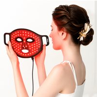 Masque de luminothérapie LED 7 couleurs, 100 pièces, en silicone flexible, appareil de beauté pour le visage, en stock, OEM, ODM, étiquette privée