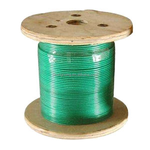 Cable de Acero <span class=keywords><strong>Galvanizado</strong></span> 7*7 7*19 de 5/32 a 7/<span class=keywords><strong>16</strong></span> Pulgadas, Cables para Aeronaves con Recubrimiento de Vinilo 7x7 / 7x19, Cable de Acero con Recubrimiento de PVC - Product Image 1