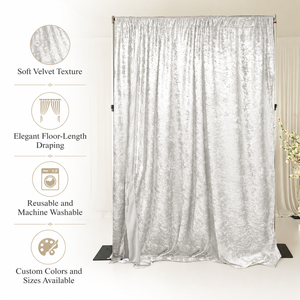 High Quality <strong>Gold</strong> Velour Curtain <strong>Backdrop</strong> 5ft by 20ft New Arrival Detachable Velvet Drape Photo Booth <strong>Backdrop</strong> for Photography - Product Image 4