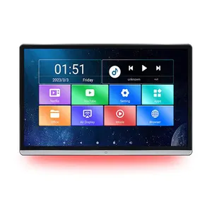 14 inch Android 12 xe tựa đầu Màn hình hiển thị IPS máy tính bảng màn hình cảm ứng 2K HD cho xe ghế sau video âm nhạc TV Máy nghe nhạc HDMI đầu vào