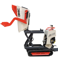 Mini-dumper autochargeur hydraulique MD550 500 kg avec basculement hydraulique à 90 degrés pour le transport sur chantier