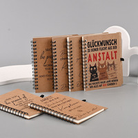 Carnet promotionnel mignon petit format à spirale 4 x 5,5 pouces avec attache pour stylo, logo personnalisé, cadeau d'affaires, vente en gros OEM en stock