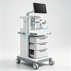 Máquina de Anestesia Integrada con Carro de Transporte de Shenzhen Zhimingsheng Technology, Material ABS, Prototipado CNC, Personalizable, para Uso Hospitalario - Product Image 5
