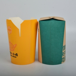 Caja Cuadrada Kraft para Sopa Udon Tailandesa, Desechable, Biodegradable, Blanca, con Recubrimiento UV, Reciclada, 1250 ml, 16 oz, Venta al Por Mayor Ecoway - Product Image 6