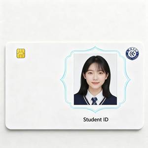 Cartão de Identidade Estudantil RFID em PVC Preto Personalizado com Chip MIFARE para Sistema de Cartão Único no Campus - Product Image 5