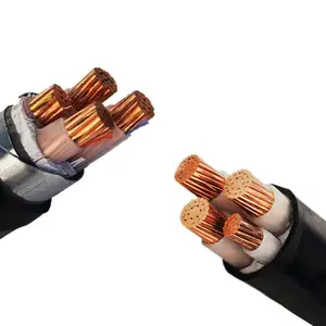 High Voltage 1-5 Cores Copper Conductor Electric Power Cable YJV22 Cable