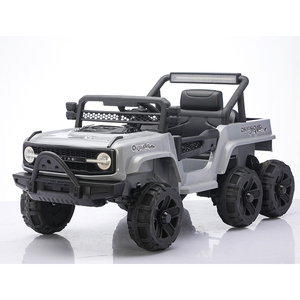 Wholesale 6 <b>Wheels</b> <b>Plastic</b> Kids Ride-on Toy Car with 12V Battery and Remote Control for 2-4 & 5-7 Years - Product Image 4
